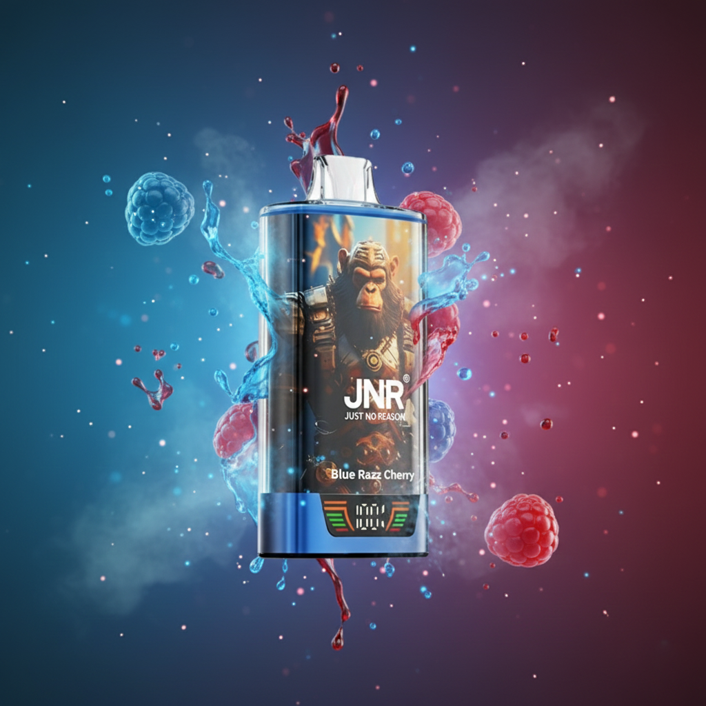 JNR - RageGorilla - 55K - Polska - Jednorazówki - E papieros - Blue Razz Cherry - 55000 Buchów